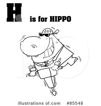 Hippo Clipart #85548 by Hit Toon