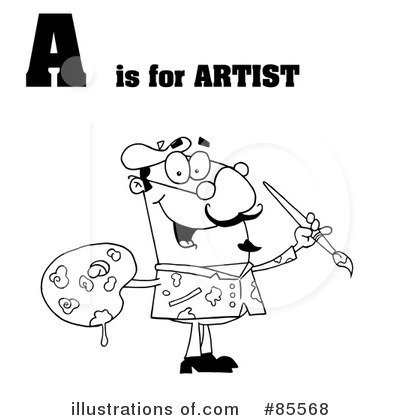 Painter Clipart #85568 by Hit Toon