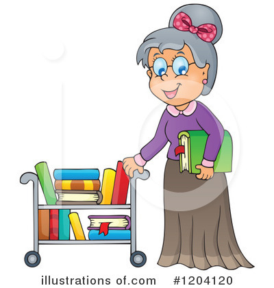 Royalty-Free (RF) Librarian Clipart Illustration by visekart - Stock Sample #1204120