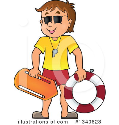 Royalty-Free (RF) Lifeguard Clipart Illustration by visekart - Stock Sample #1340823