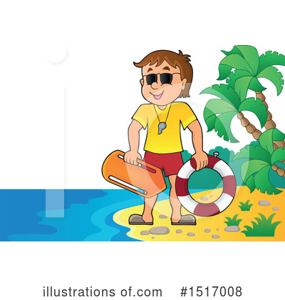 Royalty-Free (RF) Lifeguard Clipart Illustration by visekart - Stock Sample #1517008