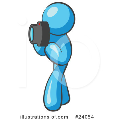 Royalty-Free (RF) Light Blue Collection Clipart Illustration by Leo Blanchette - Stock Sample #24054