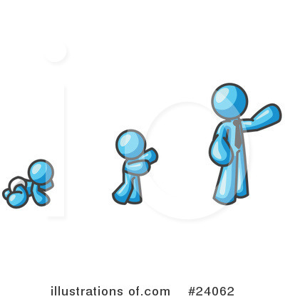 Royalty-Free (RF) Light Blue Collection Clipart Illustration by Leo Blanchette - Stock Sample #24062