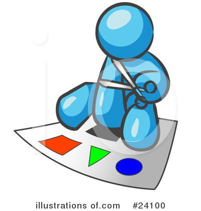 Royalty-Free (RF) Light Blue Collection Clipart Illustration by Leo Blanchette - Stock Sample #24100