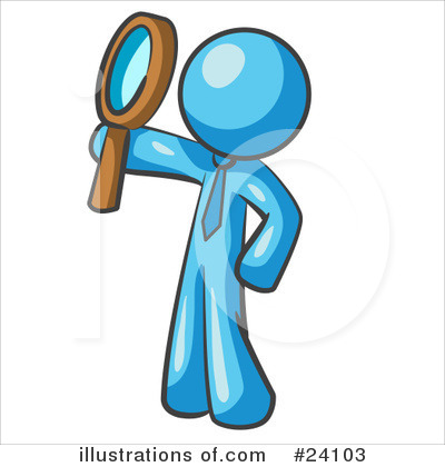Magnify Clipart #24103 by Leo Blanchette