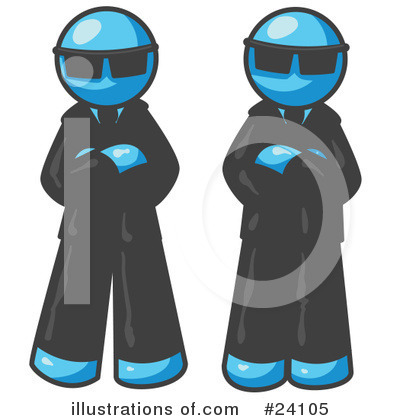 Royalty-Free (RF) Light Blue Collection Clipart Illustration by Leo Blanchette - Stock Sample #24105