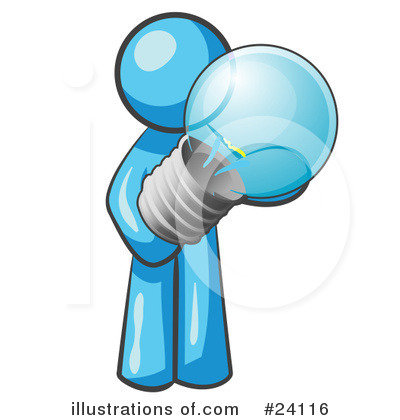 Royalty-Free (RF) Light Blue Collection Clipart Illustration by Leo Blanchette - Stock Sample #24116