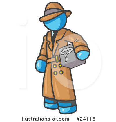 Detective Clipart #24118 by Leo Blanchette