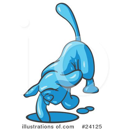 Royalty-Free (RF) Light Blue Collection Clipart Illustration by Leo Blanchette - Stock Sample #24125