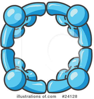 Royalty-Free (RF) Light Blue Collection Clipart Illustration by Leo Blanchette - Stock Sample #24128