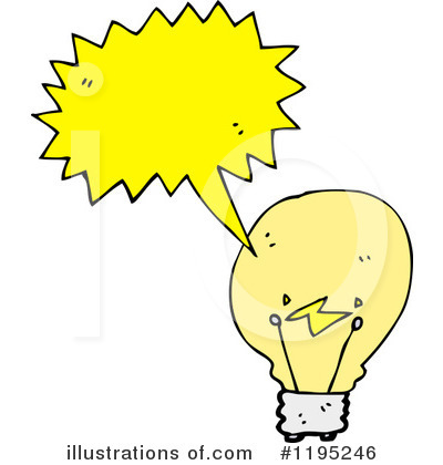 Royalty-Free (RF) Light Bulb Clipart Illustration by lineartestpilot - Stock Sample #1195246