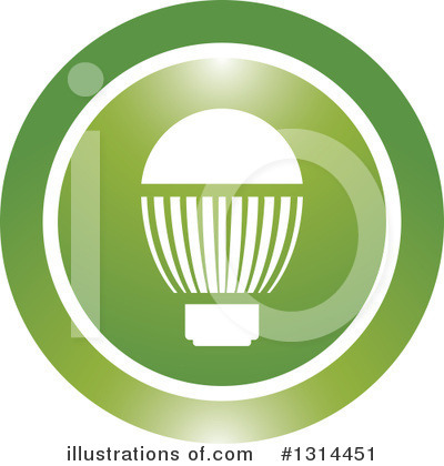 Royalty-Free (RF) Light Bulb Clipart Illustration by Lal Perera - Stock Sample #1314451