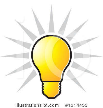 Royalty-Free (RF) Light Bulb Clipart Illustration by Lal Perera - Stock Sample #1314453