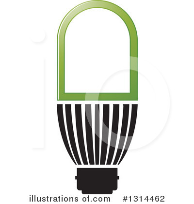 Royalty-Free (RF) Light Bulb Clipart Illustration by Lal Perera - Stock Sample #1314462