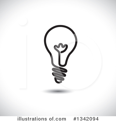 Royalty-Free (RF) Light Bulb Clipart Illustration by ColorMagic - Stock Sample #1342094