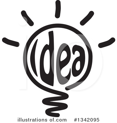 Royalty-Free (RF) Light Bulb Clipart Illustration by ColorMagic - Stock Sample #1342095