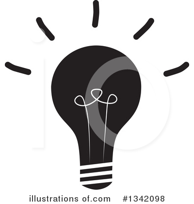 Royalty-Free (RF) Light Bulb Clipart Illustration by ColorMagic - Stock Sample #1342098