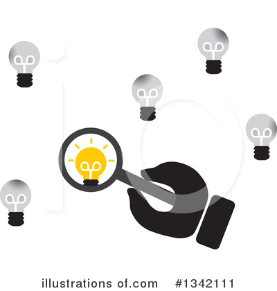 Royalty-Free (RF) Light Bulb Clipart Illustration by ColorMagic - Stock Sample #1342111