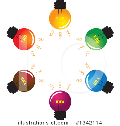 Light Bulbs Clipart #1342114 by ColorMagic