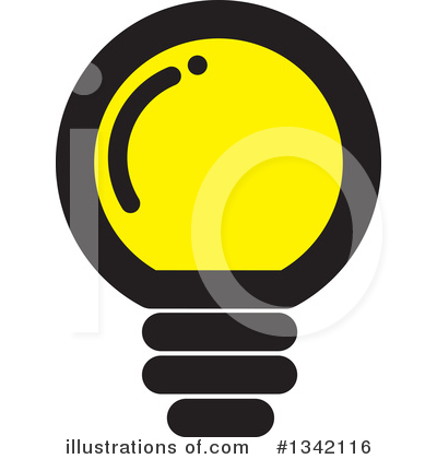 Royalty-Free (RF) Light Bulb Clipart Illustration by ColorMagic - Stock Sample #1342116
