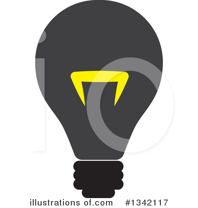 Royalty-Free (RF) Light Bulb Clipart Illustration by ColorMagic - Stock Sample #1342117