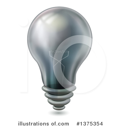 Royalty-Free (RF) Light Bulb Clipart Illustration by BNP Design Studio - Stock Sample #1375354