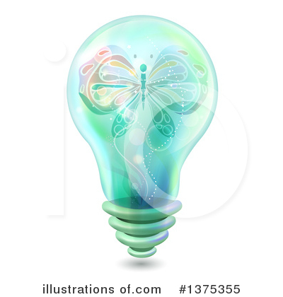 Royalty-Free (RF) Light Bulb Clipart Illustration by BNP Design Studio - Stock Sample #1375355