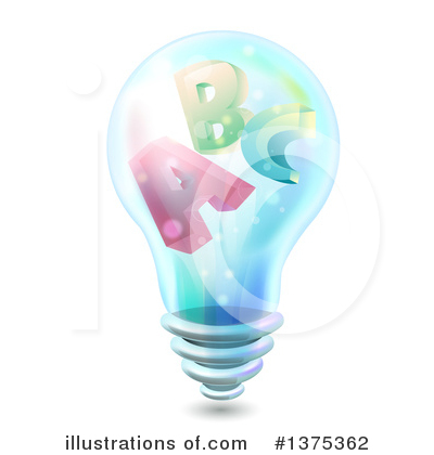 Royalty-Free (RF) Light Bulb Clipart Illustration by BNP Design Studio - Stock Sample #1375362