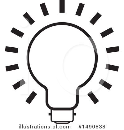 Light Bulb Clipart #1490838 by Lal Perera
