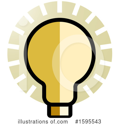 Light Bulb Clipart #1595543 by Lal Perera