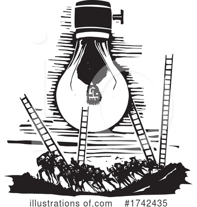Royalty-Free (RF) Light Bulb Clipart Illustration by xunantunich - Stock Sample #1742435