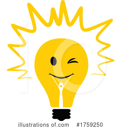 Royalty-Free (RF) Light Bulb Clipart Illustration by Vector Tradition SM - Stock Sample #1759250
