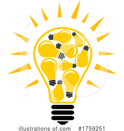 Royalty-Free (RF) Light Bulb Clipart Illustration by Vector Tradition SM - Stock Sample #1759251