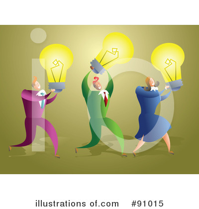 Royalty-Free (RF) Light Bulb Clipart Illustration by Prawny - Stock Sample #91015