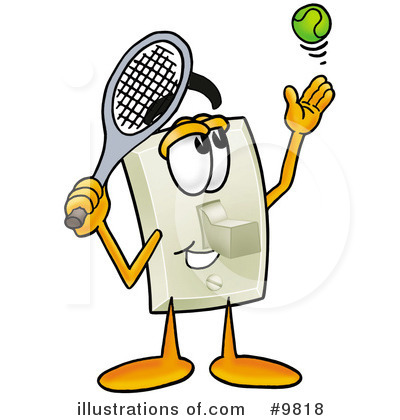 Royalty-Free (RF) Light Switch Clipart Illustration by Mascot Junction - Stock Sample #9818