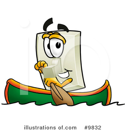 Royalty-Free (RF) Light Switch Clipart Illustration by Mascot Junction - Stock Sample #9832