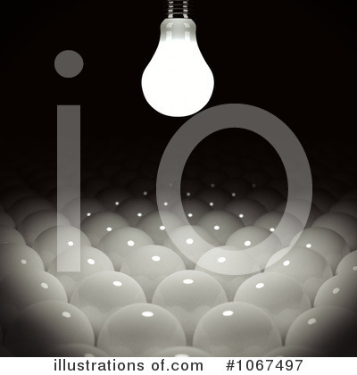 Royalty-Free (RF) Lightbulb Clipart Illustration by stockillustrations - Stock Sample #1067497