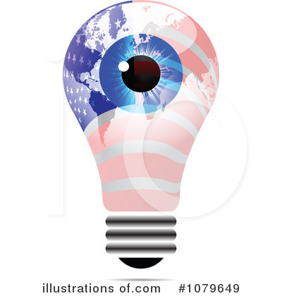 Royalty-Free (RF) Lightbulb Clipart Illustration by Andrei Marincas - Stock Sample #1079649