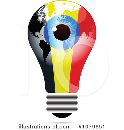 Royalty-Free (RF) Lightbulb Clipart Illustration by Andrei Marincas - Stock Sample #1079651
