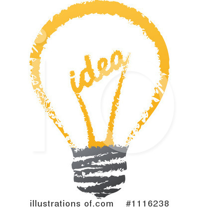 Royalty-Free (RF) Lightbulb Clipart Illustration by elena - Stock Sample #1116238