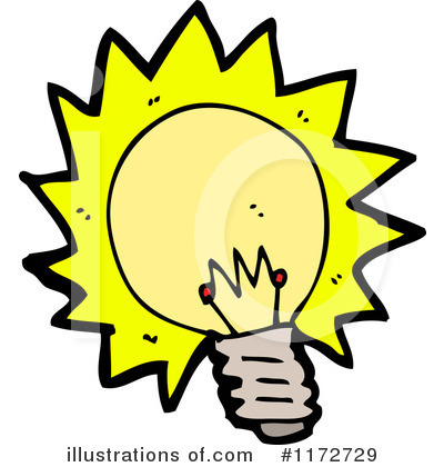 Royalty-Free (RF) Lightbulb Clipart Illustration by lineartestpilot - Stock Sample #1172729