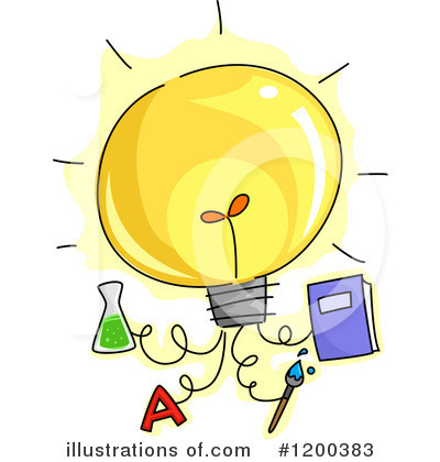 Royalty-Free (RF) Lightbulb Clipart Illustration by BNP Design Studio - Stock Sample #1200383
