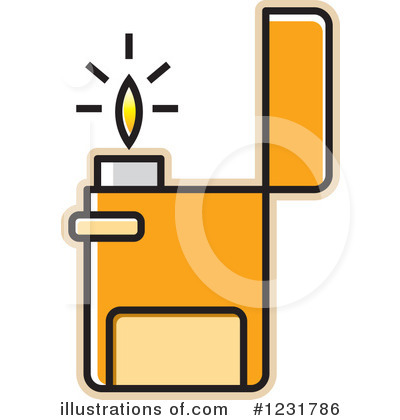 Royalty-Free (RF) Lighter Clipart Illustration by Lal Perera - Stock Sample #1231786