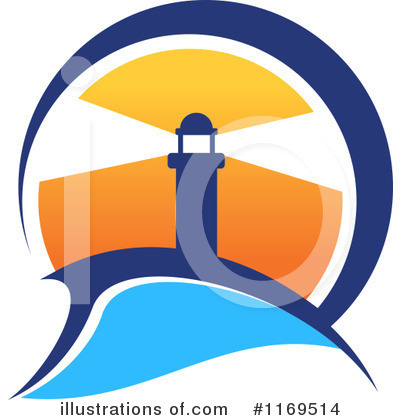 Royalty-Free (RF) Lighthouse Clipart Illustration by Vector Tradition SM - Stock Sample #1169514