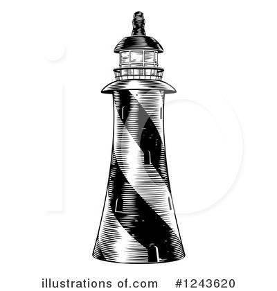 Royalty-Free (RF) Lighthouse Clipart Illustration by AtStockIllustration - Stock Sample #1243620