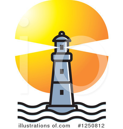Royalty-Free (RF) Lighthouse Clipart Illustration by Lal Perera - Stock Sample #1250812