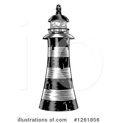 Royalty-Free (RF) Lighthouse Clipart Illustration by AtStockIllustration - Stock Sample #1261856