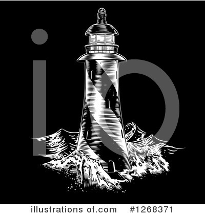 Royalty-Free (RF) Lighthouse Clipart Illustration by AtStockIllustration - Stock Sample #1268371