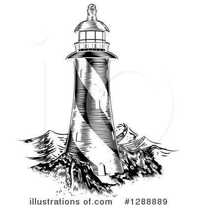 Royalty-Free (RF) Lighthouse Clipart Illustration by AtStockIllustration - Stock Sample #1288889