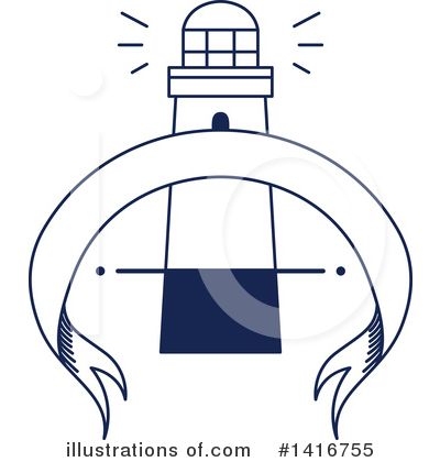 Royalty-Free (RF) Lighthouse Clipart Illustration by Vector Tradition SM - Stock Sample #1416755